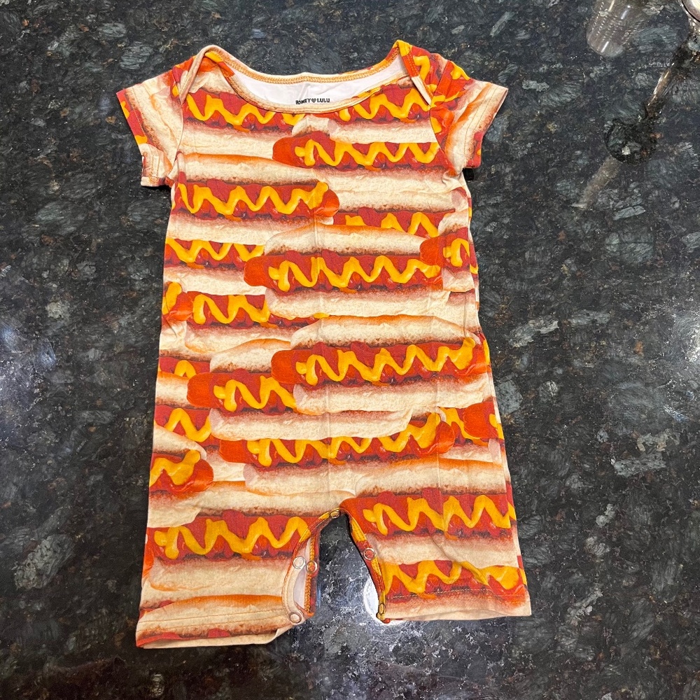 Romey Loves Lulu RLL Onesie Hotdog